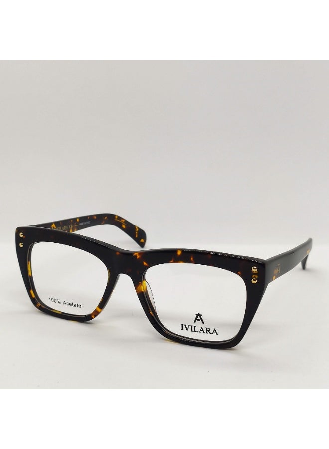 IVILARA QM8856_C2 High-End Acetate Women Eyeglasses (Brown) - Image 2