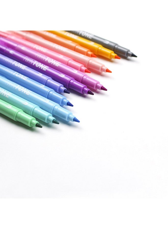 Tombow Tombow 61501 TwinTone Marker Set, Pastel, 12-Pack. Double-Sided Markers Perfect for Planners, Journals, Doodling, and More!  - Image 4
