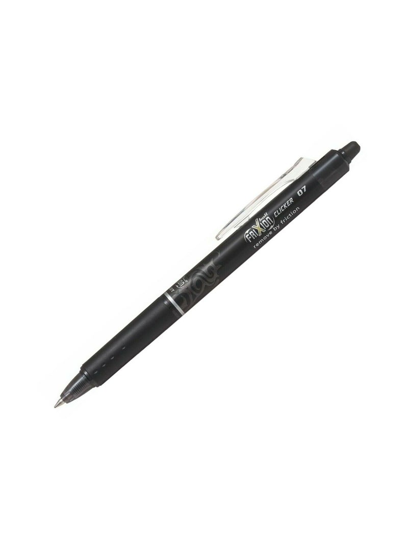 Frixion Clicker 6-Piece Frixion Clicker Erasable Ball Pen 0.7mm Tip Black Ink  - Image 2