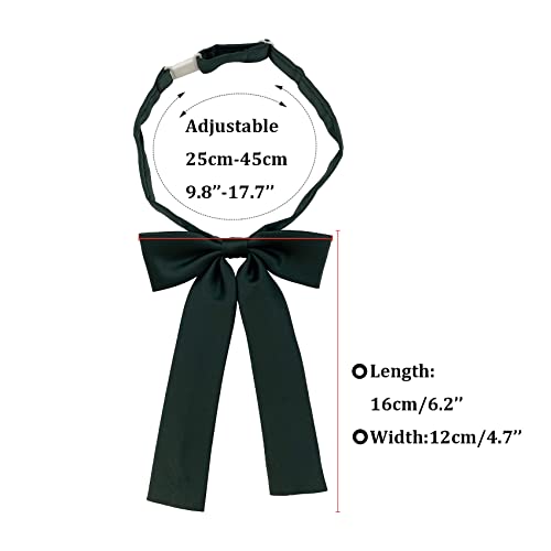 SYAYA Bow Tie For Women, Satin Elegant Bowtie for Dresses & Graduation & School Uniform & Weddings UY-WBT-8 (Red) - Image 4