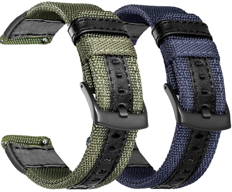 Olytop Galaxy Watch 46mm Bands, 22mm Nylon Sports Replacement Strap Wristband for Samsung Galaxy Watch3 45mm, Galaxy Watch 46mm, Gear S3 Frontier/Classic, Ticwatch Pro - Image 1