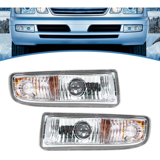 JESYMBX For Lexus Lx470 19982007 Fog Light Front Bumper Driving Lamp Headlight White Left Right - Image 1