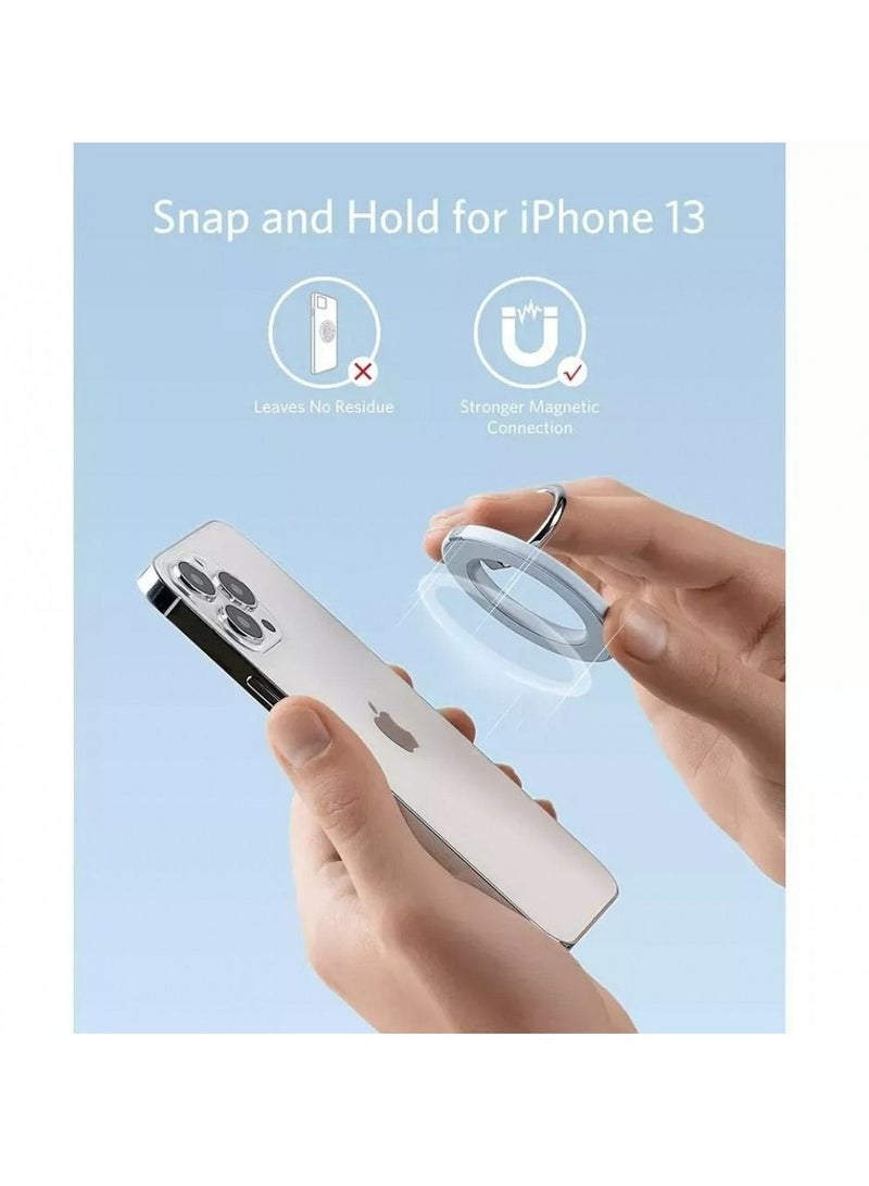 اس-توب مسكة هاتف مغناطيس ماق سيف 610 دائري   // اللون ابيض - Image 2