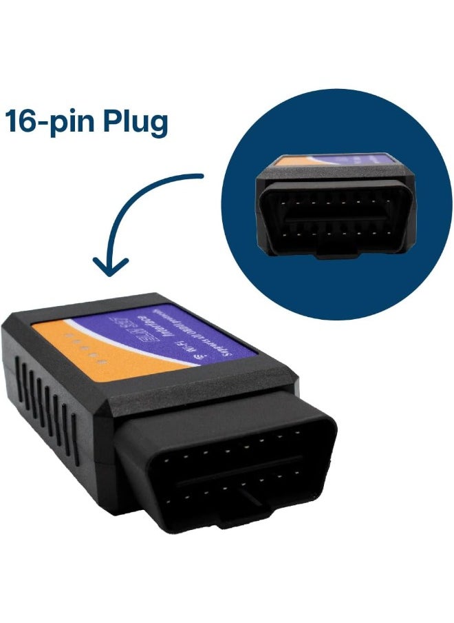 KATGROCHIR - ELM327 OBD2 Scanner Adapter for Android & iOS | Auto Scan Tool & Fault Code Reader with Check Engine Light Diagnostic - Image 1