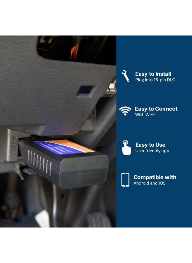 KATGROCHIR - ELM327 OBD2 Scanner Adapter for Android & iOS | Auto Scan Tool & Fault Code Reader with Check Engine Light Diagnostic - Image 1