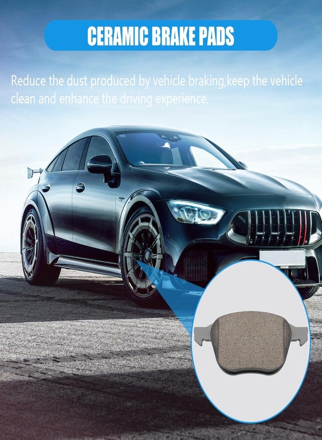 SUPLABEL Premium Ceramic Disc Brake Pad Set - Compatible with Select Ford C-Max, EcoSport, Escape, Focus; Mazda 3, 3 Sport, 5; Volvo C30, C70, S40, V50; FRONT - Image 3