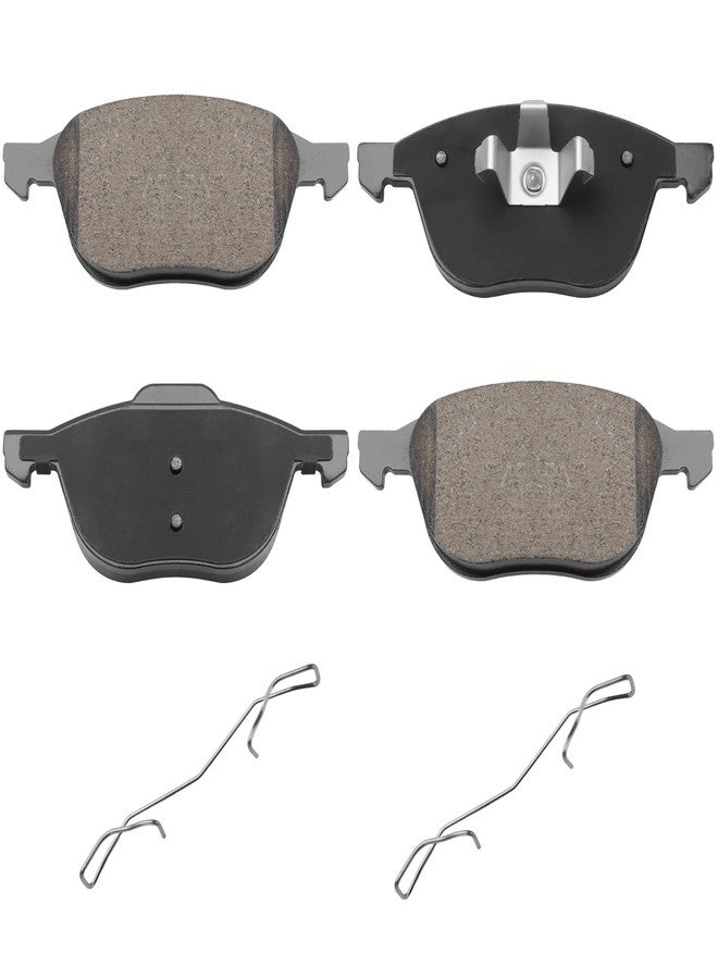 SUPLABEL Premium Ceramic Disc Brake Pad Set - Compatible with Select Ford C-Max, EcoSport, Escape, Focus; Mazda 3, 3 Sport, 5; Volvo C30, C70, S40, V50; FRONT - Image 1