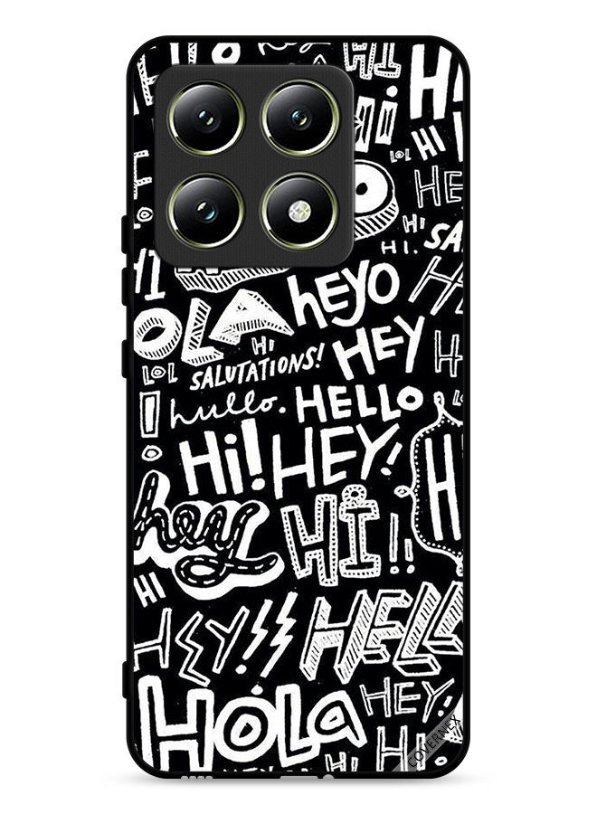 Covernex Xiaomi 14T 5G Protective Case Cover Hi Hello Tags - Image 1