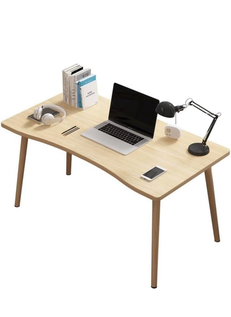 Modern Computer Desk, Study Writing Desk Workstation Simple Style PC Executive Desk, Sturdy Stable Work Table for Home Office(100x60x72cm, White)