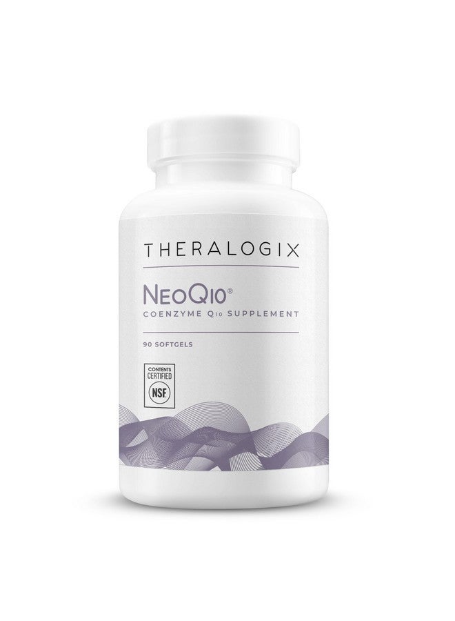 Theralogix NeoQ10 Coenzyme Q10 Supplement - Heart Health & Fertility Support - CoQ10 Fertility Supplement for Men & Women* - NSF Certified - 90 Softgels (90-Day Supply) - Image 1