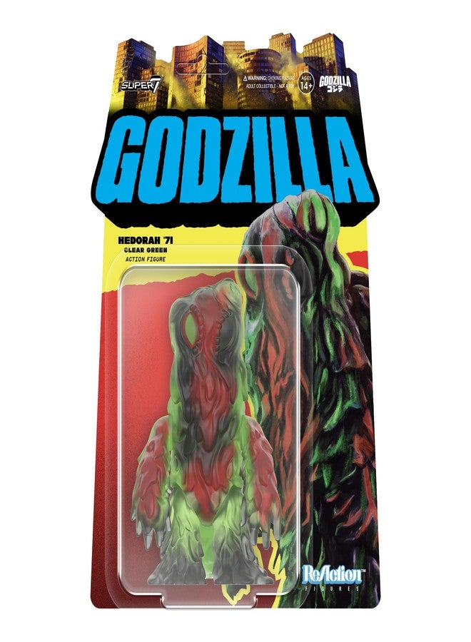 Super7 Toho Hedorah '71 (Clear Green) Reaction Figure - 3.75" Toho Godzilla Action Figure Classic Monster Movie Collectibles and Retro Toys - Image 1