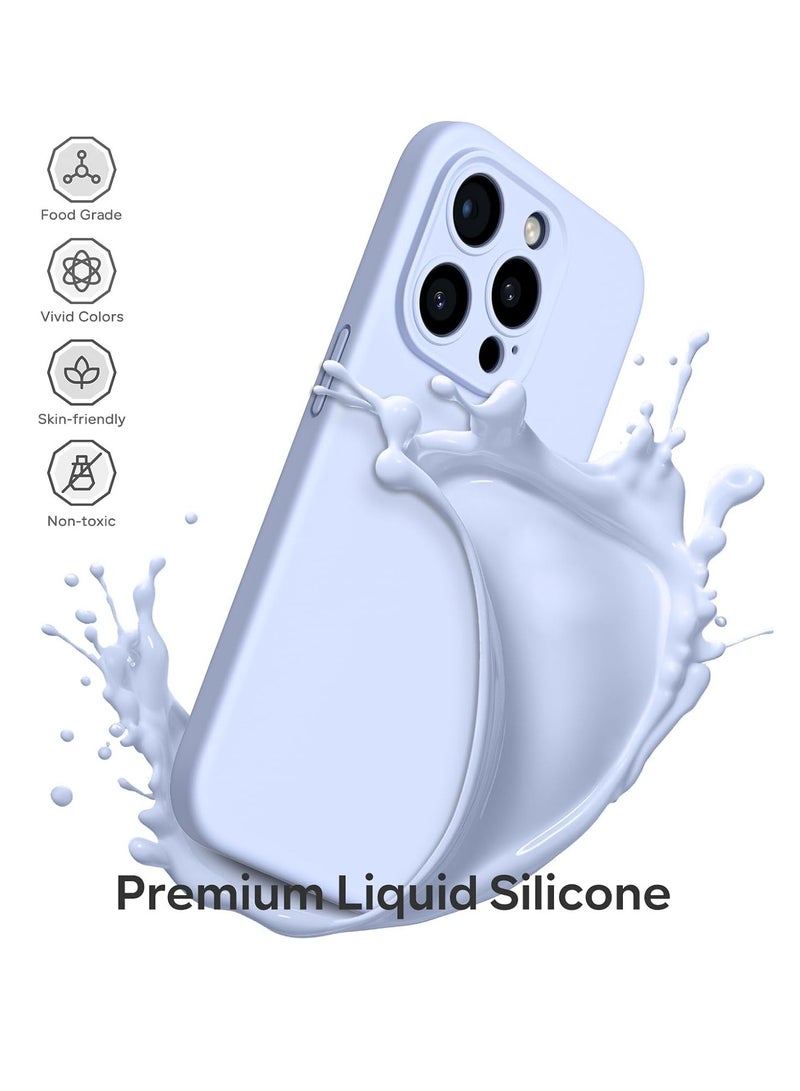 "ELTRAZONE iPhone 15 Pro Max Case – Silky-Soft Touch Liquid Silicone, Shockproof Rubber Cover with Screen Protector, 6.7-Inch – Baby Blue" - Image 3