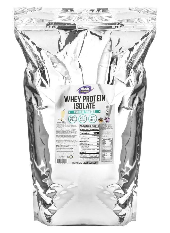 now - Sports Whey Protein Isolate Creamy Vanilla 10 lbs (4.54 kg) - Image 1