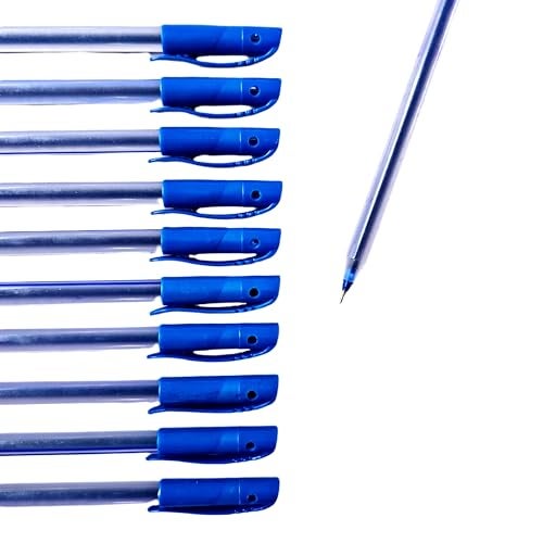 SSKR Pack of 40 Pcs Use and Throw Pens | Blue Ink Ball Point Pen 0.7mm Tip for Precision Writing | Smooth Flow of Ink | Smudge Free Writing Experience - Image 4