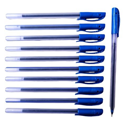 SSKR Pack of 40 Pcs Use and Throw Pens | Blue Ink Ball Point Pen 0.7mm Tip for Precision Writing | Smooth Flow of Ink | Smudge Free Writing Experience - Image 5