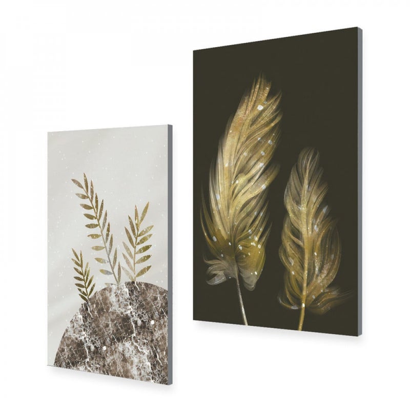 Marktna A double canvas painting with a modern design, total size 80 x 60 cm - Image 2