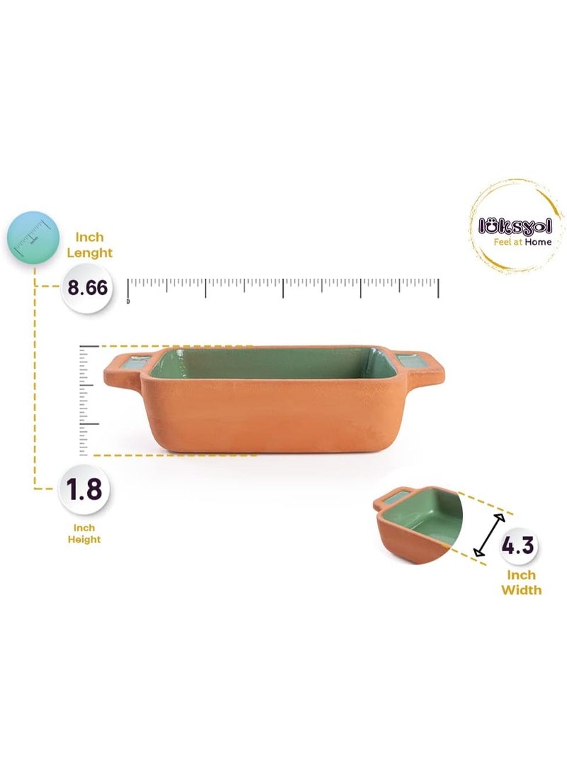 لوكسيول أواني طين طهي من لوكس يول – مصنوعة يدوياً في تركيا – صديقة للبيئة وآمنة للفرن والميكروويف والغسالة – متوفرة بألوان بني وأخضر وأصفر وأزرق وطبيعية غير مغطاة – مقاسات: ١٦×٤، ١٦×٧٫٥، ١٩×٦، ٢٢×١١×٤٫٥ سم – تحافظ على نكهة وحرارة الطعام – مثالية للحساء، اليخنات، المؤكلات المخبوزة، تقديم أنيق لعائلتك وضيوفك – هدية مثالية للأعراس، الانتقالات، محبي الطبخ الصحي والمستدام – طين تركي ناتج عالي الجودة مخبوز بالفرن – آمن للطعام، بدون مواد كيميائية ضارة وخالية من BPA – تغليف قابل لإعادة التدوير – توصية الطهاة، تقييم ٥ نجوم من العملاء – ماركة لوكس يول – تجربة طهي تقليدية تركية تضيف لمسات ريفية وأصيلة على مائدتك - Image 2