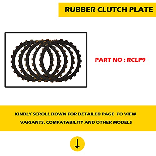 NIKAVI RCLP9 Rubber Clutch Plate (4+1) Compatible for Bajaj Pulsar 150 DTSi - Image 2
