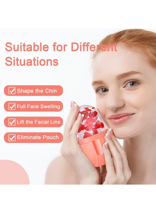 Joyeee 2Pcs Ice Face Roller Reusable Silicone Mold Face Massage Eye Facial Beauty Skin Care Tools Apply Ice For Shrink Pores Anti Wrinkle Reduce Puffiness Improve Skin Elasticity Seashell - Image 5