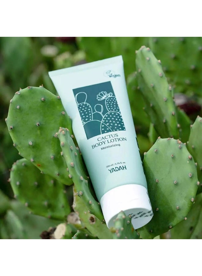 يادا لوشن الجسم بالصبار من ياداه 200 مل - 69.58% من الصبار بدلاً من الماء، مستحلب مرطب غير لزج ونباتي خالٍ من البارابين للبشرة الجافة والحساسة - Image 5
