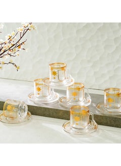 DANUBE HOME Jannat 12-Piece Cup And Saucer Set 230Ml Elegant And Durable Porcelain Cups And Saucers Perfect For Tea Coffee And Hot Beverages Serve 6 People Ideal For Special Occasions  - Image 4