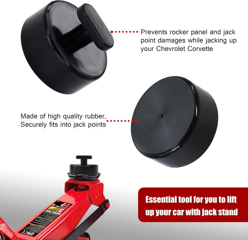 mapleza 4 PCS Corvette Lift Pucks Jack Lifting Pad Compatible with Corvette 2011,2017,2018,2019 C5, C6, C7, C8 Boxster & Cayman (1997-2021) Lift Point Adapter Jacking Point Pad - Image 4