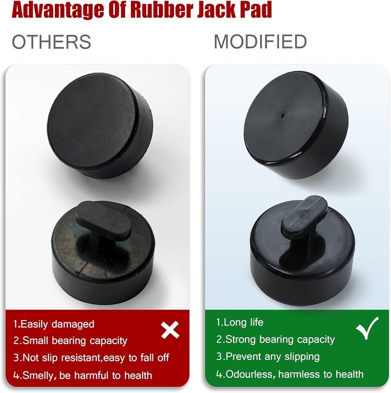 mapleza 4 PCS Corvette Lift Pucks Jack Lifting Pad Compatible with Corvette 2011,2017,2018,2019 C5, C6, C7, C8 Boxster & Cayman (1997-2021) Lift Point Adapter Jacking Point Pad - Image 3
