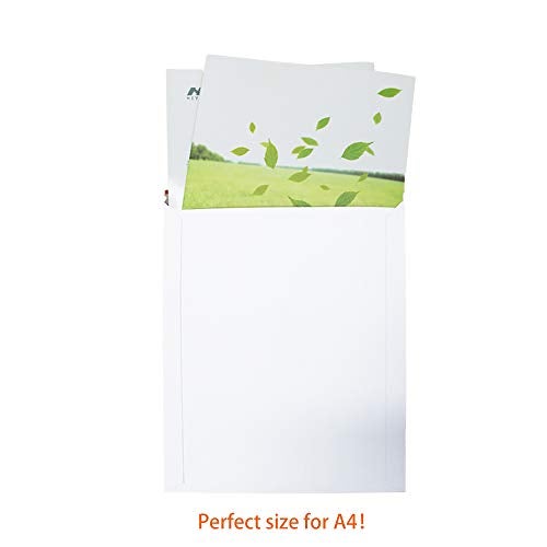 zmybcpack 100 Pack 9X12 inch Self Seal Photo Document Mailers Stay Flat White Cardboard Envelopes White Photography Mailersfor CD, Photos, Document - Image 4
