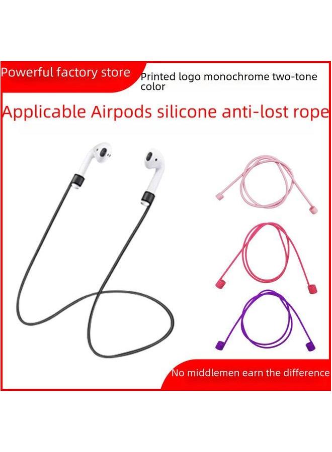 Anti-loss Silicone Hanging Rope For Airpods Pro 123 Generation Digital Computer Accessories Compatible Huawei Xiaomi-Color:Orange-Applicable Model:70cm Magnetic Anti-lost (bare) - Image 2