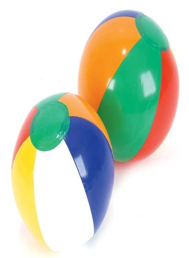 USA 24 Mini BEACH BALLS/6-Panel Traditional Style Rainbow 6" BEACHBALLS/Pool Party FAVORS/WEDDING/Decorations/LUAU/2 DOZEN - Image 3
