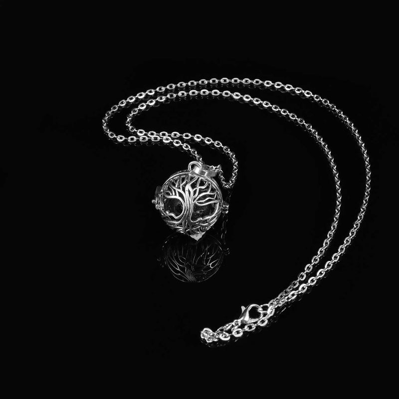 كلاراكو قلادة كلاركوا مع موزع الزيوت العطرية العطرية، قلادة من حجر الحمم البركانية، مجوهرات للزينة - Image 4