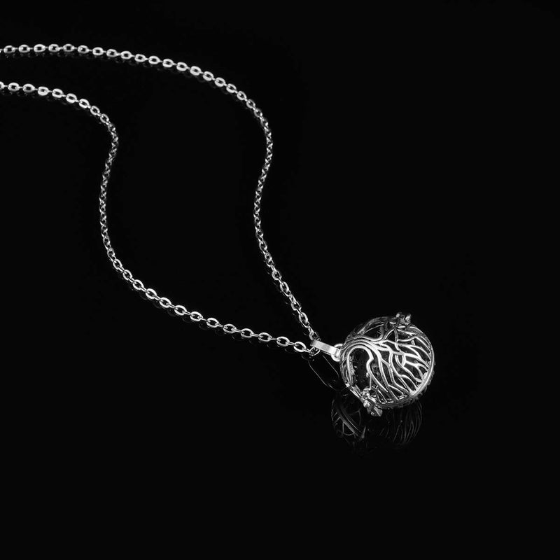 كلاراكو قلادة كلاركوا مع موزع الزيوت العطرية العطرية، قلادة من حجر الحمم البركانية، مجوهرات للزينة - Image 3