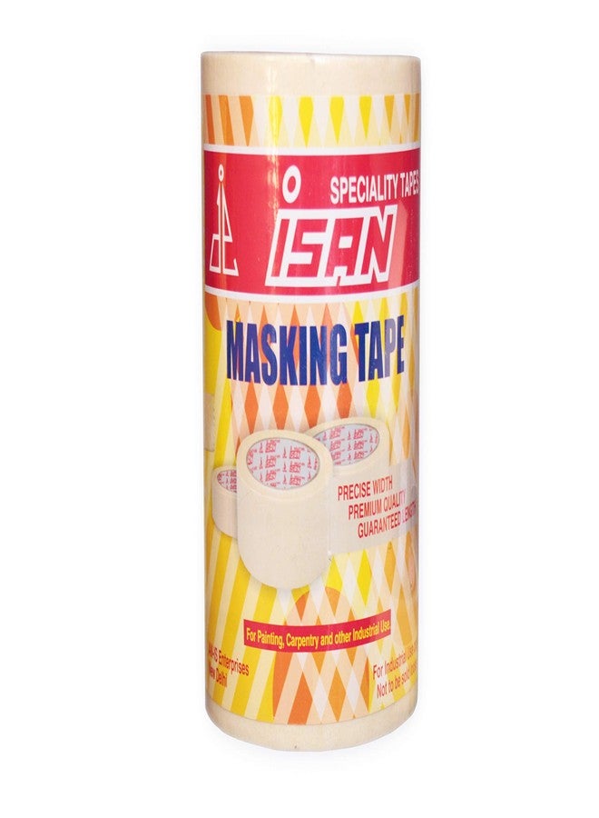 ISAN شريط لاصق ورقي ISAN®، أبيض، قابل للكتابة، 96 مم (4 بوصات تقريبًا) × 20 مترًا (قطعة واحدة) - Image 2