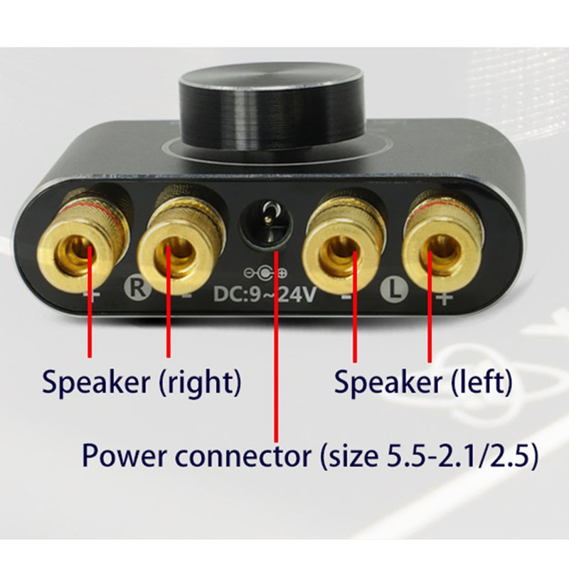 لوحة مكبر الصوت الاستريو X15H 15W بمصدر طاقة 12/24V - وحدة تكبير الصوت بدخولات سماعة صوتية وبلوتوث وشاحن AUX بطول 3.5 مم وذاكرة USB وشاشة USB U - تدعم تطبيق Sinilink والتحكم عن طريق جهاز التحكم عن بعد - Image 3