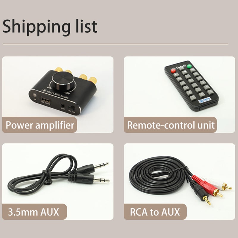 لوحة مكبر الصوت الاستريو X15H 15W بمصدر طاقة 12/24V - وحدة تكبير الصوت بدخولات سماعة صوتية وبلوتوث وشاحن AUX بطول 3.5 مم وذاكرة USB وشاشة USB U - تدعم تطبيق Sinilink والتحكم عن طريق جهاز التحكم عن بعد - Image 2