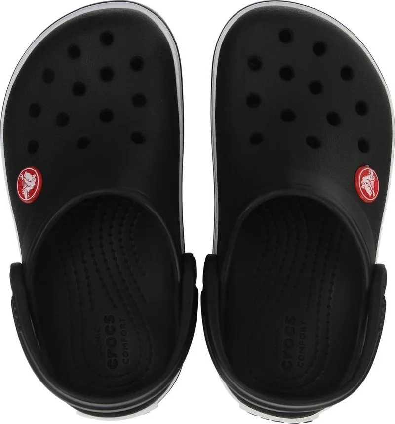 كروكس Crocband Clog T Kids Black Slippers 207005-1