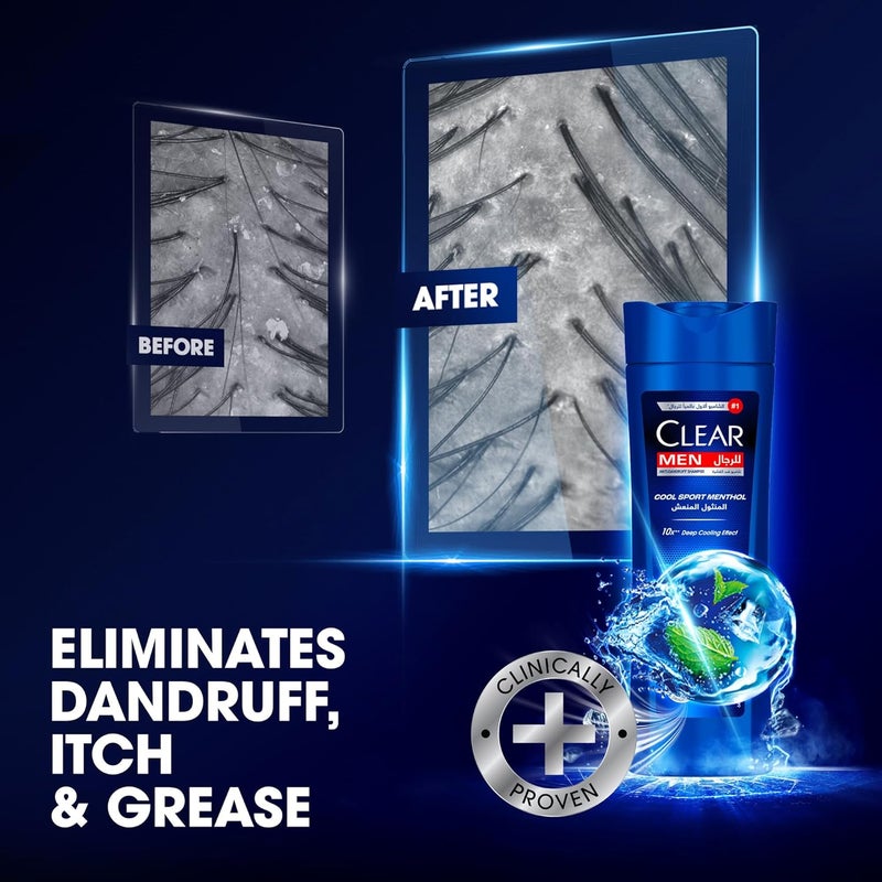 CLEAR Cool Sport Menthol Anti-Dandruff Shampoo for Men - Image 5