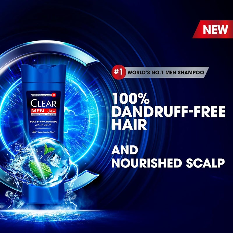 CLEAR Cool Sport Menthol Anti-Dandruff Shampoo for Men - Image 3