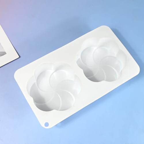 mostsom Non-Stick Silicone Chocolate Molds, 3D Fan-shaped Flower Baking Mold for Cake, Jelly, Dessert, Biscuit, Dome Mousse, French Pastry Chocolate & Mousse Cake Making (D_ Fan-shaped Flower) - Image 4