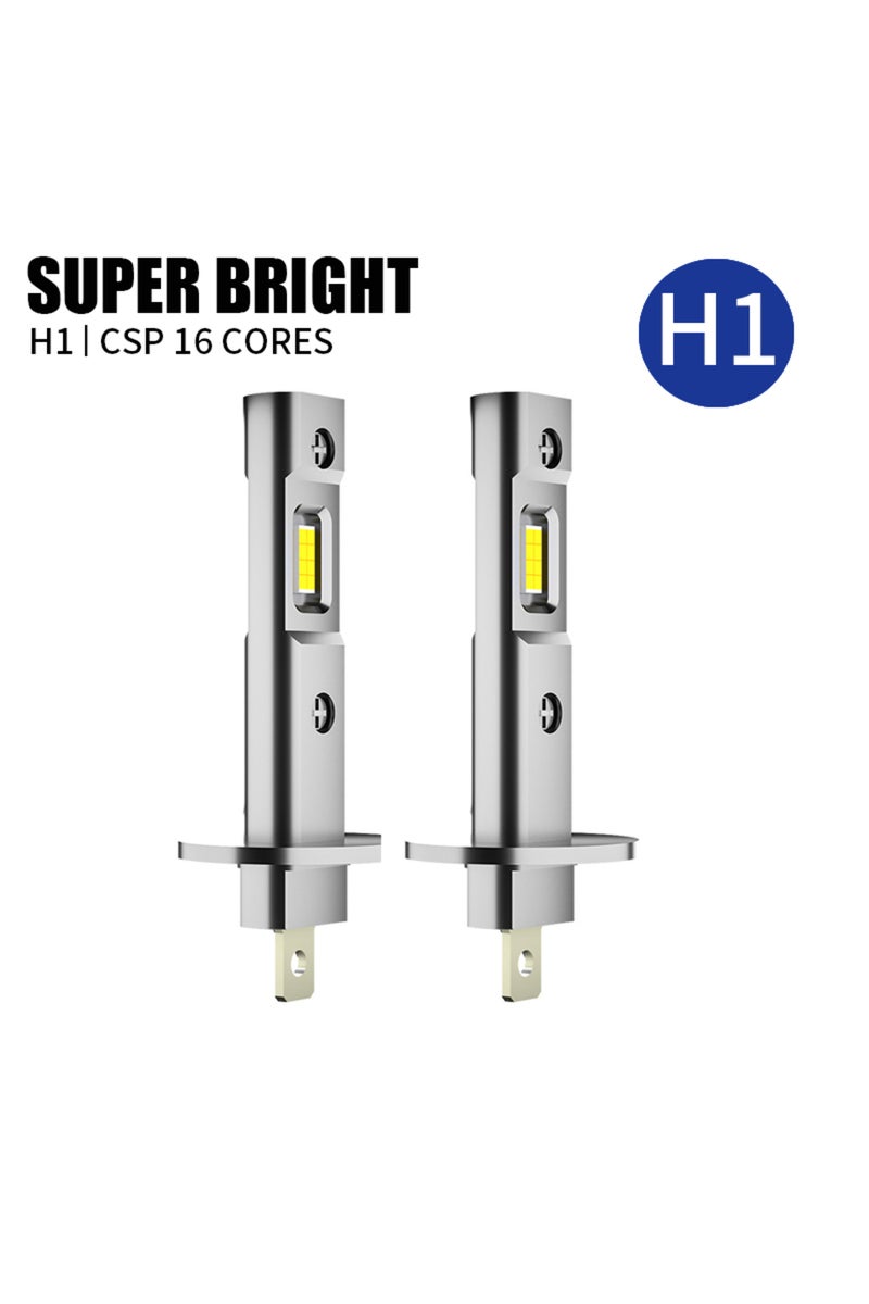erorex H1 2Pcs 20000LM H1 LED Headlight Bulb H1 LED CSP Canbus LED Fog Light Fanless Wireless Mini Size Aut - Image 1