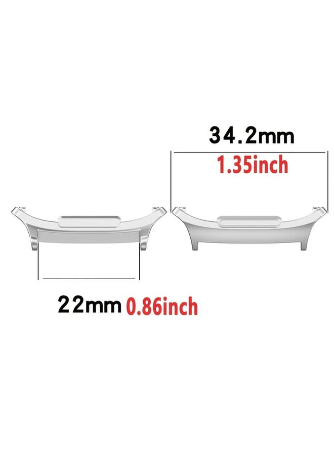 Rose Gold Metal Strap Adapter For 40mm 44mm Smartwatch Quick Release No Battery - Image 5