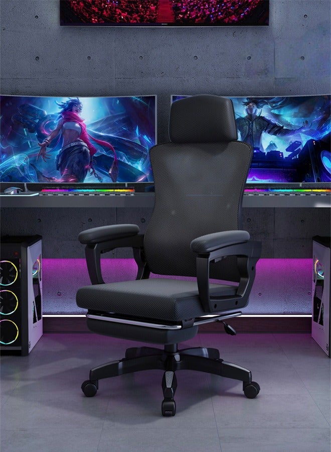 Generic Ergonomic Game Chair, Computer Chair, Study Chair, Retractable Footrests, Adjustable Backrests, Breathable And Comfortable Fabric, Lumbar Support, Large Size For Adults.  - Image 2