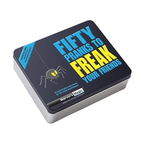 Marvin's Magic Marvins Magic  Fifty Pranks to Freak Your Friends  Set for Kids Age 8 50 Pranks  Props Included  Hardback Instruction Book  Difficult  Easy  Novelty Toys  Amusements Magic Kit Prank Kit - Image 1