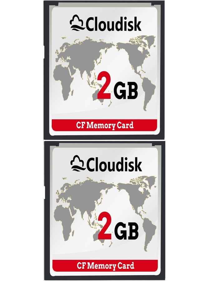 Cloudisk Pack of 2 Compact Flash Card 2GB CF 2.0 Performance for Vintage Digital Camera and Industry Equipment (2 GB) - Image 1