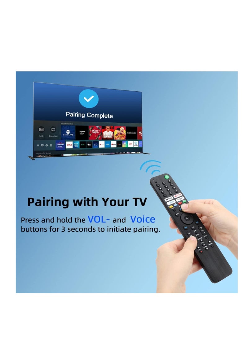 ELTRAZONE Voice-Controlled Remote RMF-TX520U: Enhanced Replacement for Sony Bravia OLED LED 4K 8K UHD Smart Google TV, Featuring Dedicated Buttons for YouTube, Netflix, Disney+, and Prime Video  - Image 5