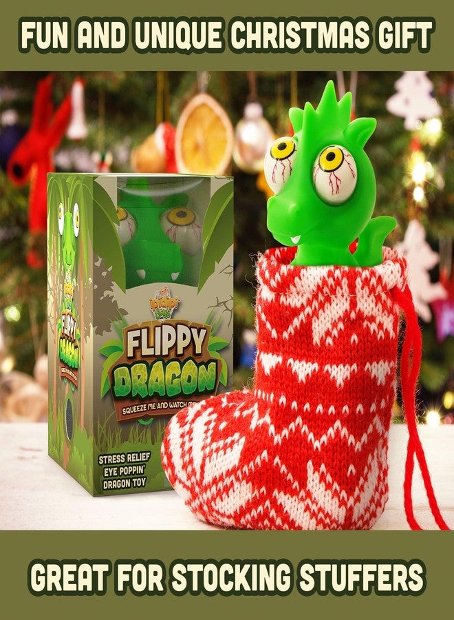 IPIDIPI TOYS Flippy Dragon Squishy Eye Popping - Halloween Squishy Toys for Trick or Treat - Fun Fidget Toy, Birthday Party Favors, Halloween Goodie Bag Stuffers for Boys and Girls - Image 3