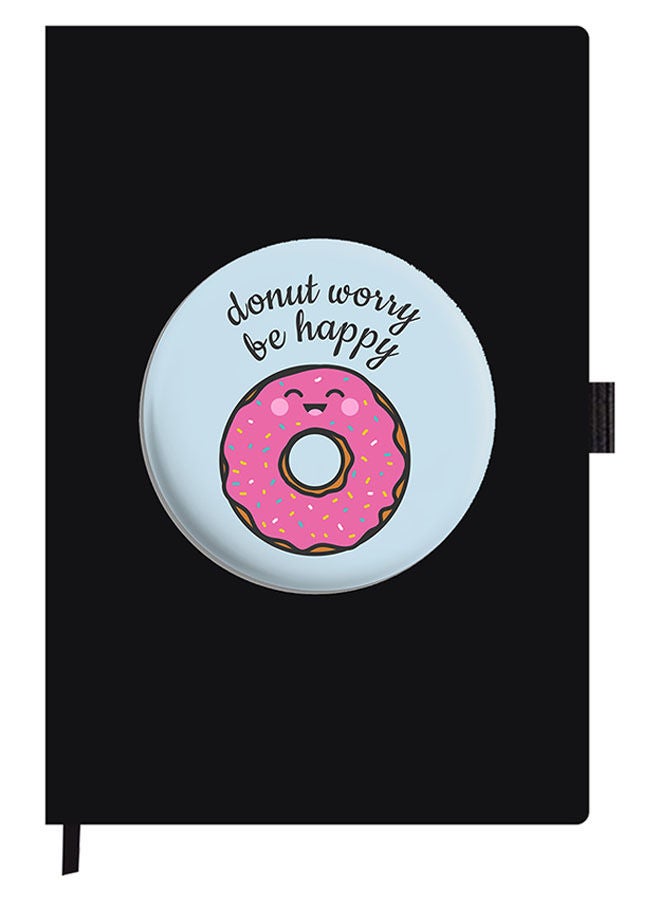 Theodor Designer A5 Thick Black Hardcover Notebook Dont-Be-Sorry - Image 1