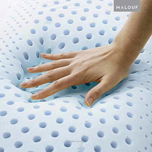 MALOUF Z ZONED GEL DOUGH Gel-Infused Memory Foam Bed Pillow - 5-year Warranty - Queen - High Loft - Image 4