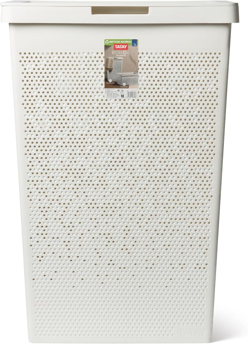 TATAY Bohol 60L Laundry Basket with Lid - Image 2