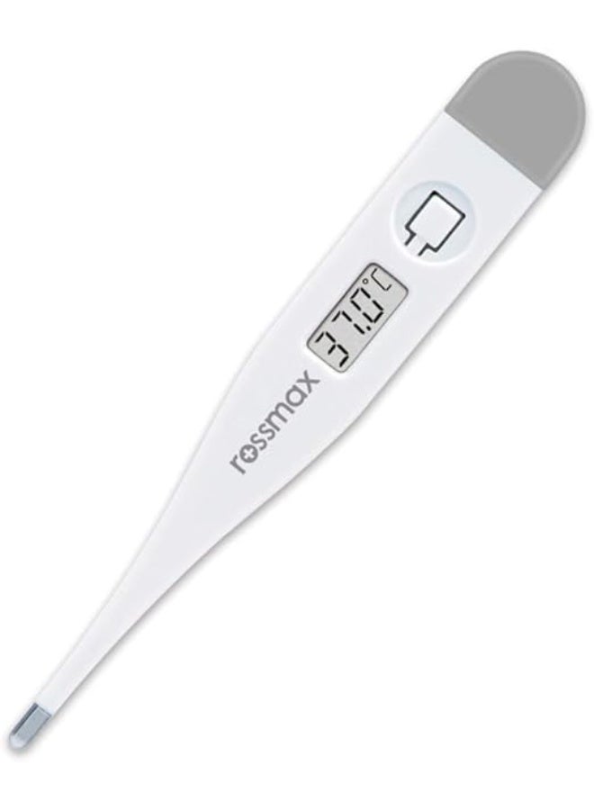 Rossmax TG100 Digital Thermometer - 60-Second Fast Reading - Medical Grade Accuracy & Waterproof Design (White) - Image 1